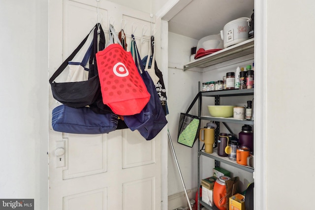 view of pantry