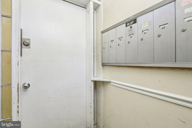 interior details with mail boxes