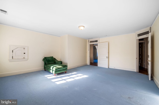 unfurnished room with carpet floors