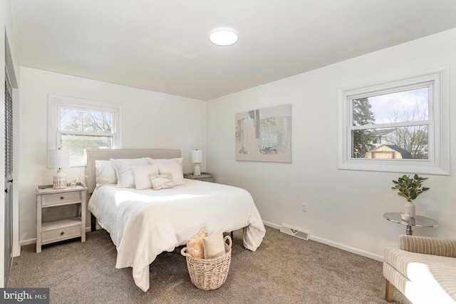 bedroom with carpet flooring