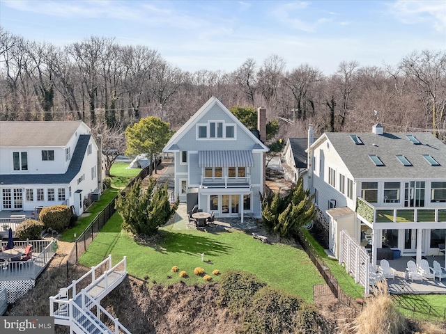 birds eye view of property