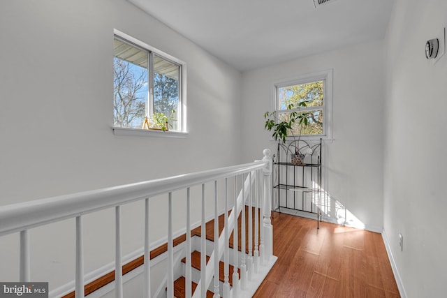 hallway featuring light hardwood / wood-style floors