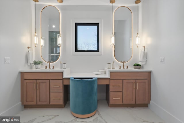 bathroom featuring vanity