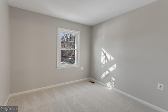 view of carpeted empty room