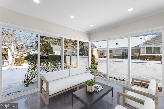 view of sunroom / solarium