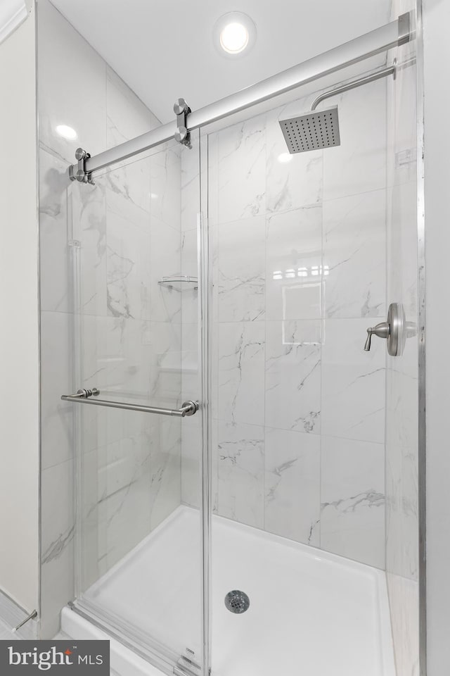 bathroom with walk in shower