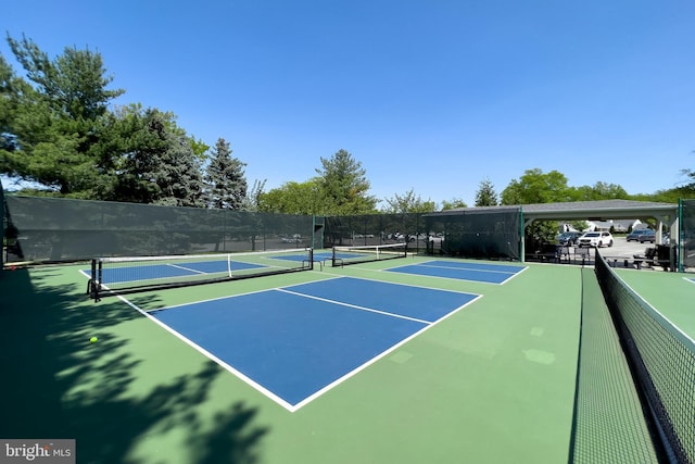 view of tennis court