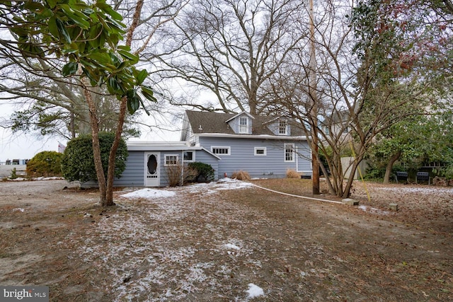 view of rear view of property