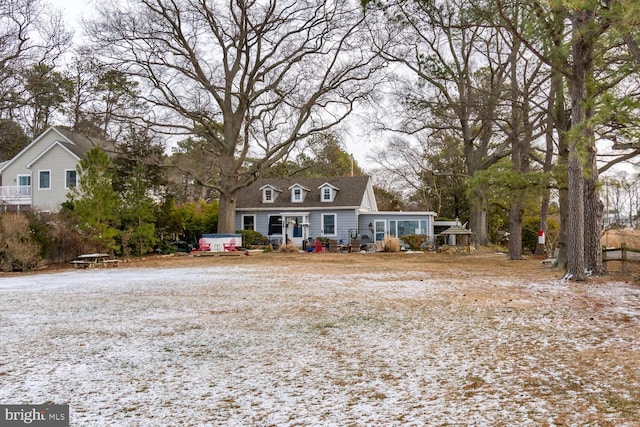 view of front of home