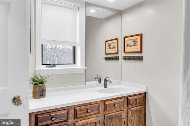 bathroom featuring vanity