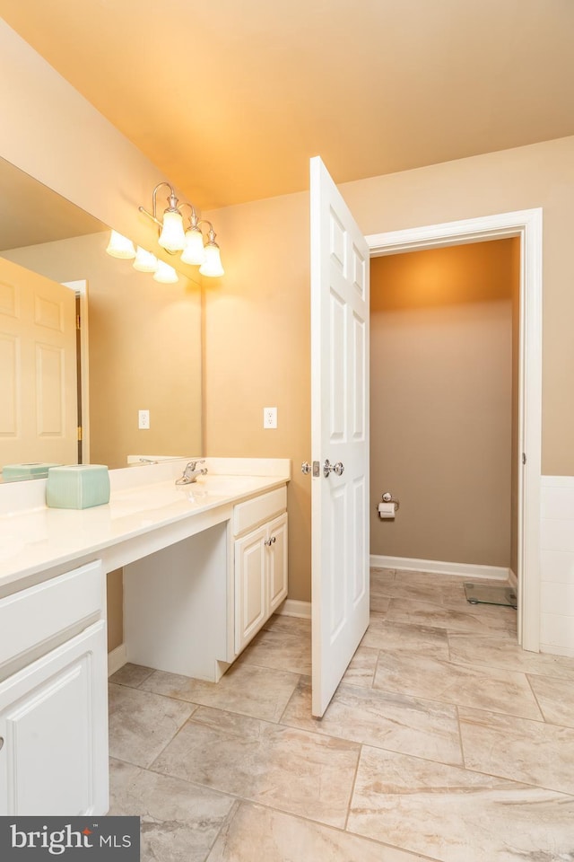 bathroom featuring vanity