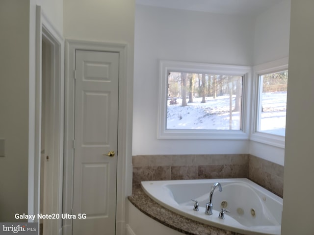 bathroom with a bathtub