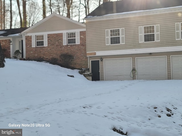 view of snowy exterior