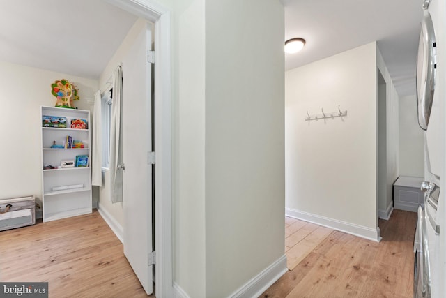 hallway featuring light hardwood / wood-style floors