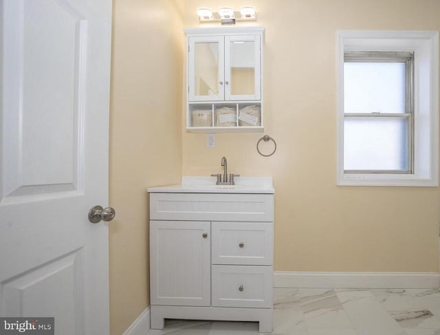 bathroom with vanity