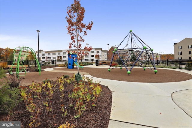 view of jungle gym