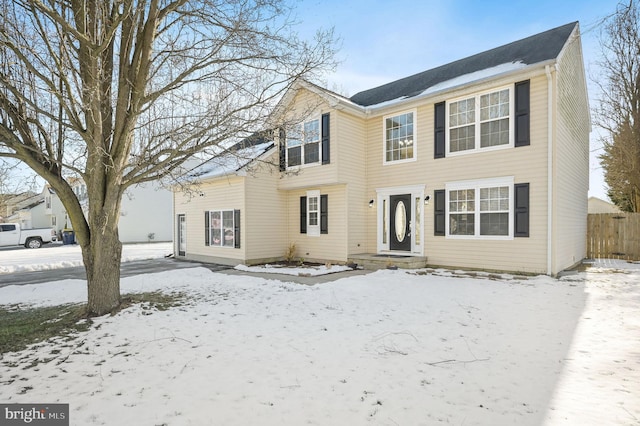 view of colonial inspired home