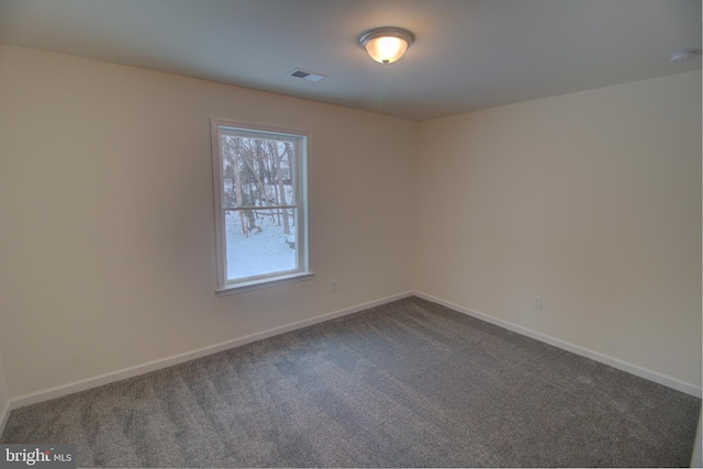 view of carpeted empty room