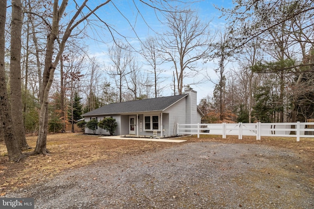 view of front of home featuring covered porch