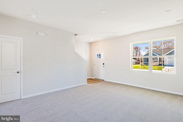 view of carpeted empty room