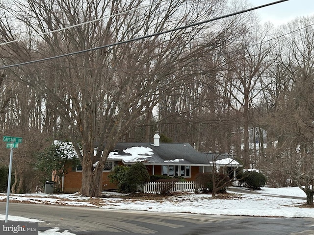 view of front of home