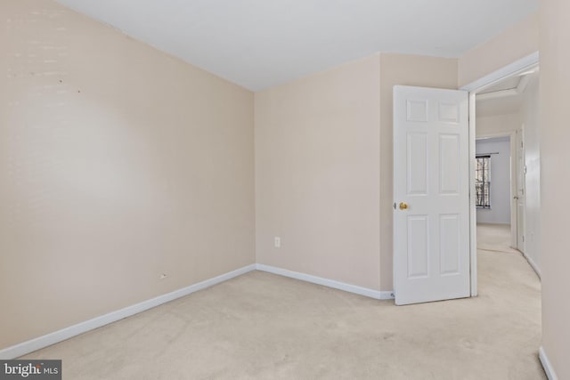 empty room with light carpet