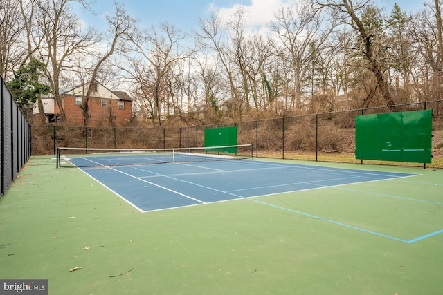 view of tennis court