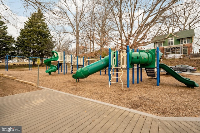 view of jungle gym