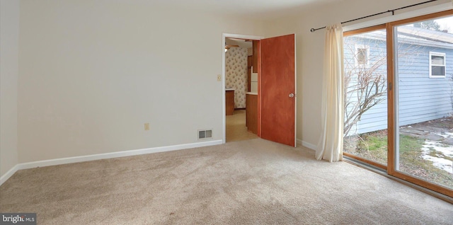 view of carpeted empty room