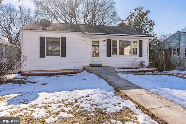 view of front of home