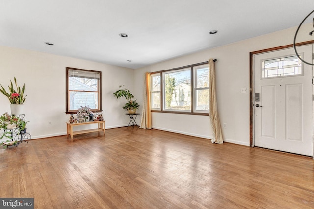 entryway featuring hardwood / wood-style floors