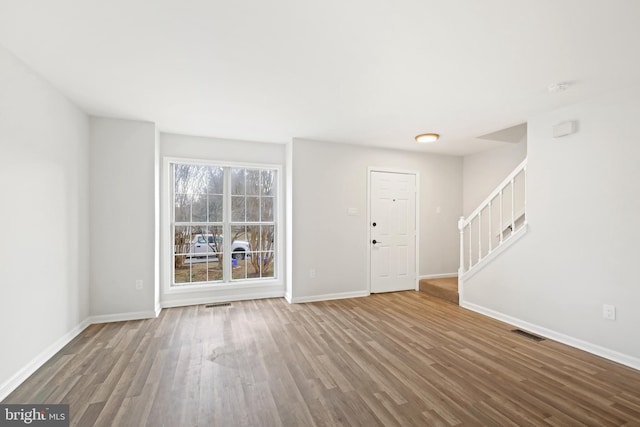 interior space featuring hardwood / wood-style flooring