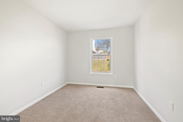 view of carpeted empty room