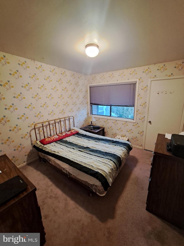 bedroom with carpet flooring