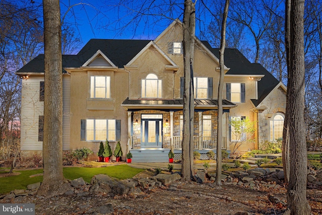 view of front facade with a porch