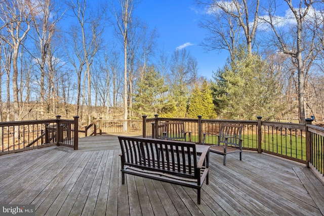 view of wooden terrace