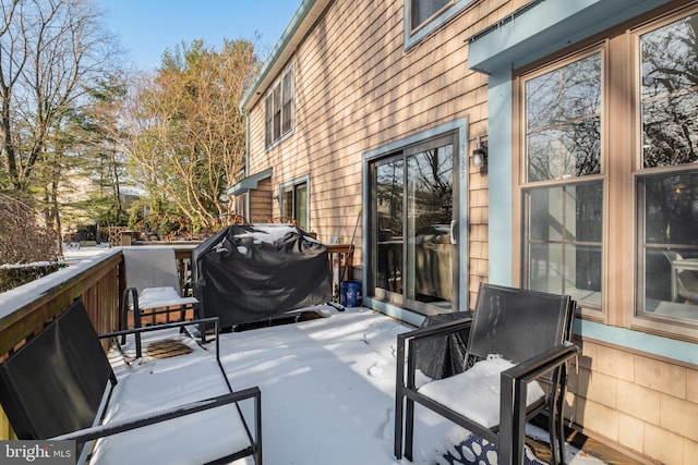 view of patio / terrace with a grill