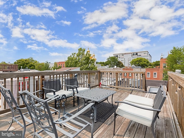 2437 Fleet St, Baltimore, MD 21224 - view of wooden deck