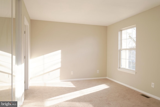 view of carpeted empty room