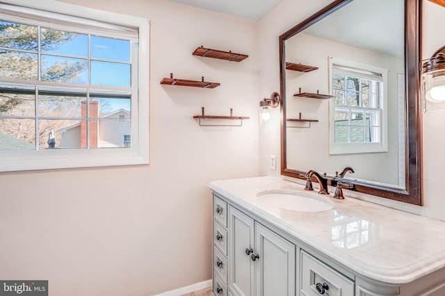 bathroom with vanity