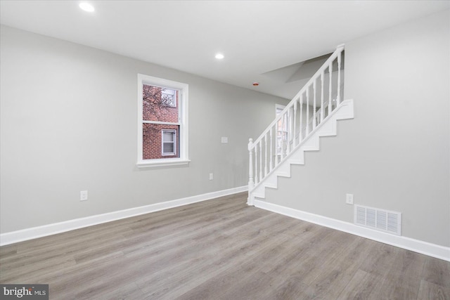 interior space with wood-type flooring