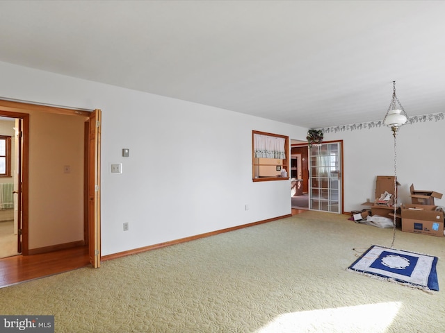 interior space featuring radiator heating unit