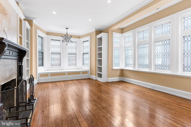 interior space featuring a notable chandelier