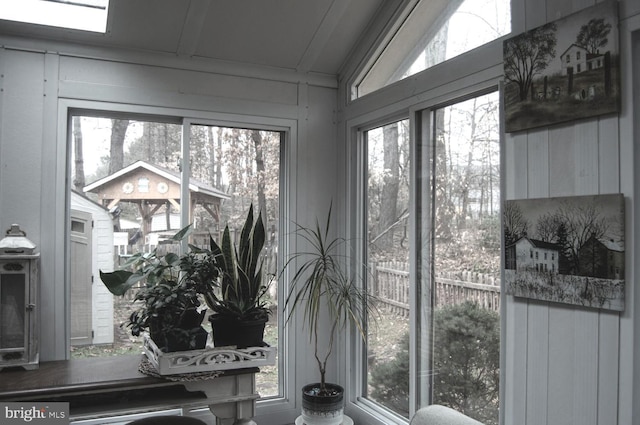 interior space with a wealth of natural light