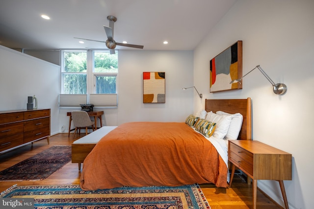 bedroom featuring wood-type flooring