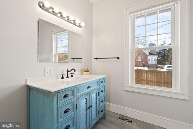 bathroom featuring vanity