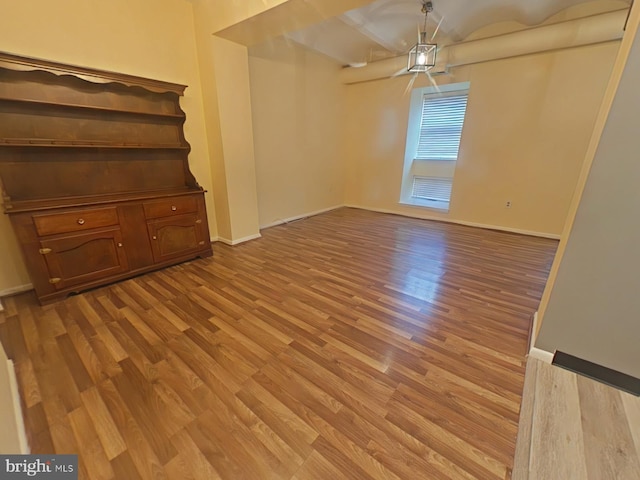 interior space with light hardwood / wood-style floors