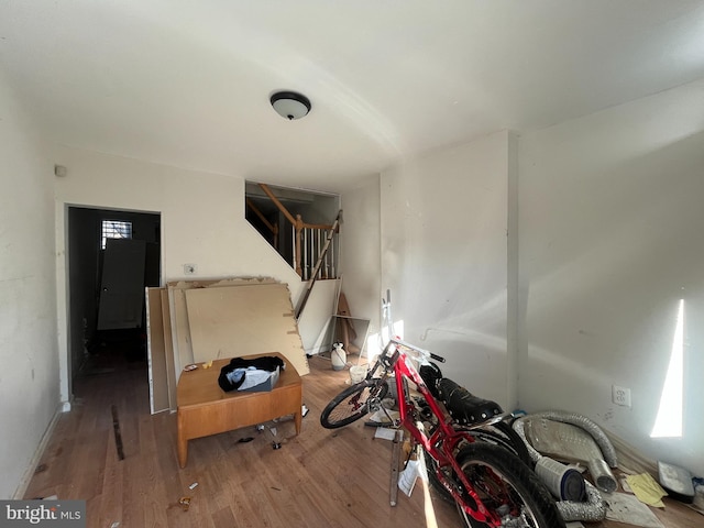 interior space featuring hardwood / wood-style floors