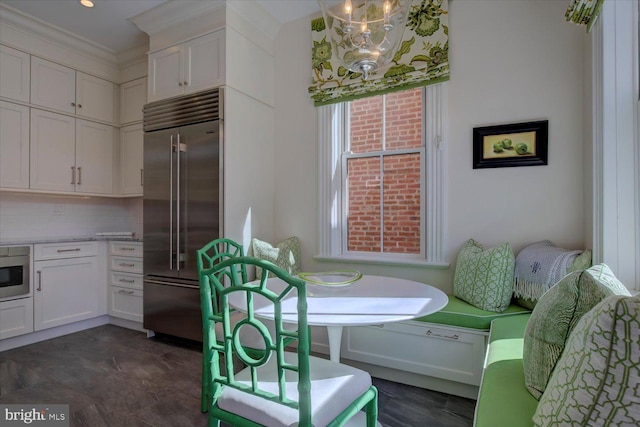 dining room featuring a notable chandelier