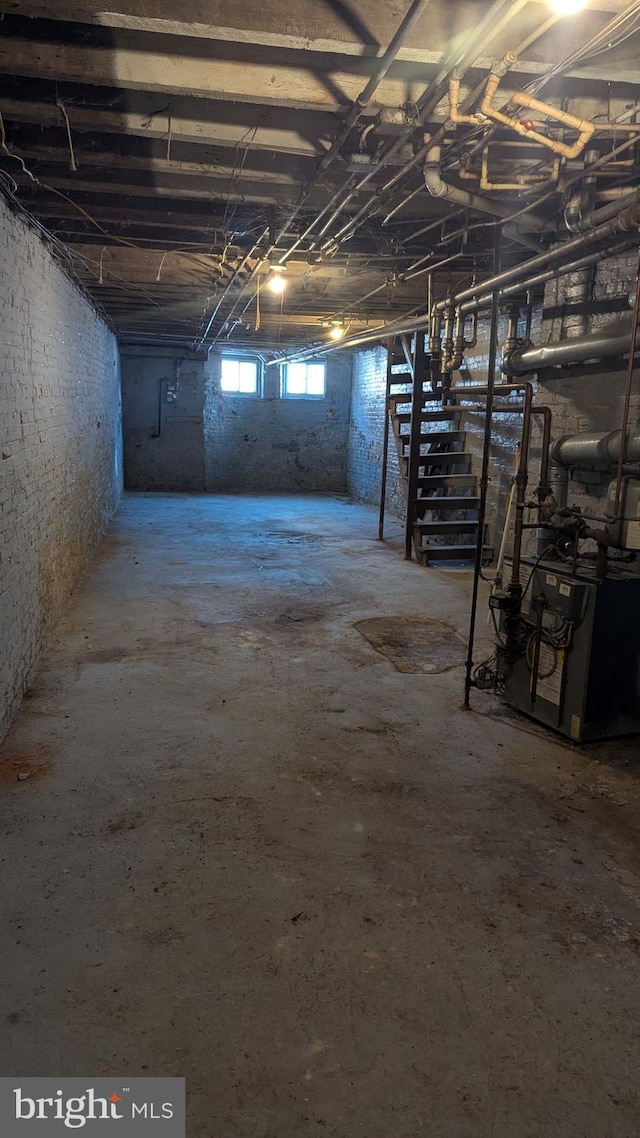 view of basement